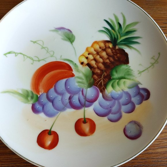 Vintage Mid 20th Century Handpainted Wall Decor Plate - Picture 2 of 4
